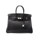 エルメス バーキン35 ブラック トゴ シルバー金具 HERMES BIRKIN 35 BLACK TOGO SILVER HARDWARE【中古】