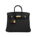 エルメス バーキン25 ブラック トゴ マットゴールド金具 HERMES BIRKIN 25 BLACK TOGO BRUSHED GOLD HARDWARE