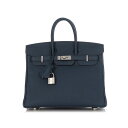 エルメス バーキン25 ブルードプリュス トゴ シルバー金具 HERMES BIRKIN 25 BLEU DE PRUSSE TOGO SILVER HARDW...