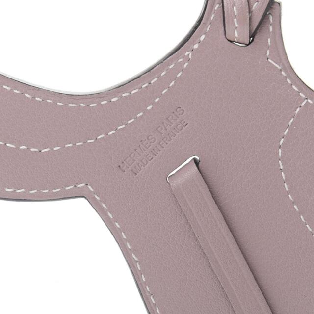 �ڿ���̤���ѡ�SALE ����᥹ �ѥɥå����� ���ɥ� ���ꥷ���̡����ꥷ�� �Хå����㡼�� �����ե� ����С���� HERMES PADDOCK SELLE SADDLE BAG CHARM GLYCINE SWIFT