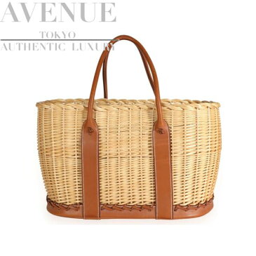 【大変美品】レア エルメス ピクニック ガーデンパーティー フォーブ バレニア 柳 HERMES PICNIC GARDEN PARTY FAUVE NATUREL BARENIA & OSIER【海外直輸入中古品】【中古】