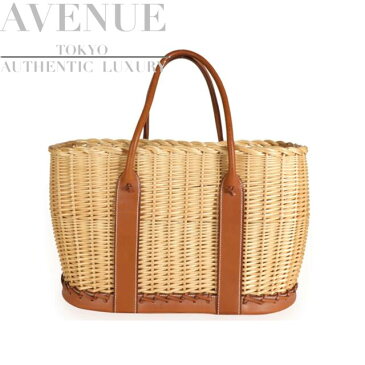 【大変美品】レア エルメス ピクニック ガーデンパーティー フォーブ バレニア 柳 HERMES PICNIC GARDEN PARTY FAUVE NATUREL BARENIA & OSIER【海外直輸入中古品】【中古】
