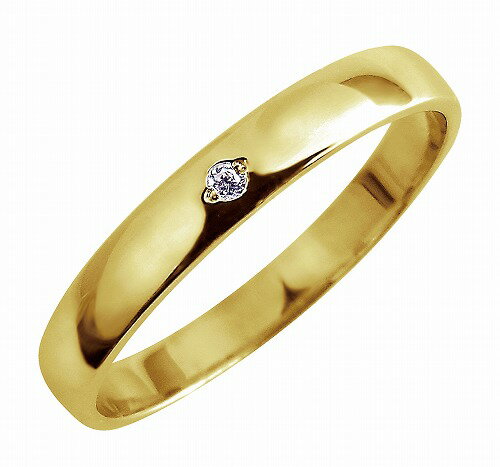 平甲丸タイプ K18ダイヤモンドペーシックテザインリング【送料無料】※オーダーメイド品