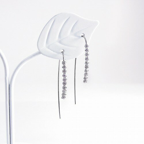 K10WG・CZアメリカンピアス【送料無料】※オーダーメイド品