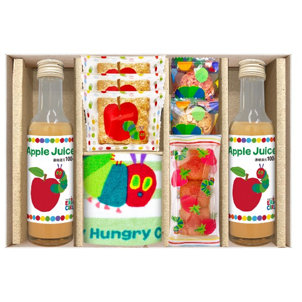 【ポイント5倍】はらぺこあおむし ジュース&ドーナツ スイーツセット【出産内祝い 内祝い お祝い お祝い返し ギフト】【出産祝い お返し 返礼 プレゼント ジュ...