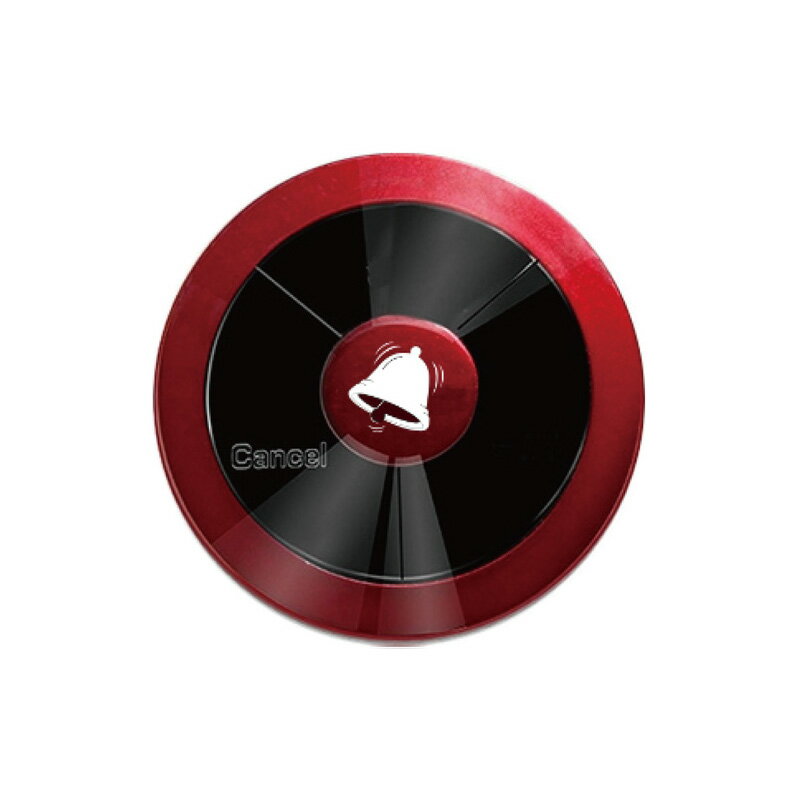 AVIOS キャンセル機能付き 送信ボタン 増設用 チャイム 単品 飲食店向けワイヤレスチャイム用 HCM320 レッド アヴィオス