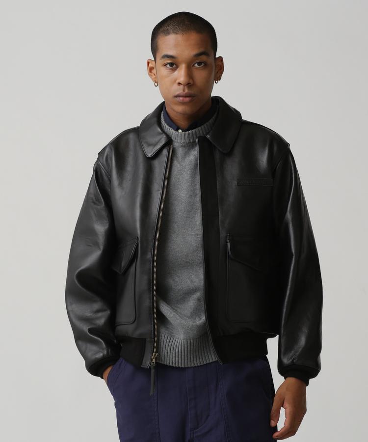 AVIREX 公式通販｜A-2 FLIGHT JACKET ANTIQUE LAMB / A-2 フライトジャケット アン...