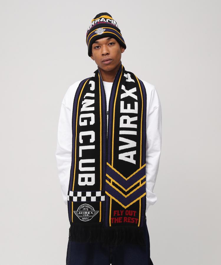 AVIREX 公式通販｜AVIREX AIR RACING CLUB LINE SOCCER MUFFLER/サッカーマフラー(アビレックス アヴィレックス)メンズ 男性 レディース 女性 男女兼用 ユニセックス