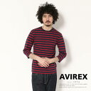 ☆★タイムセール|AVIREX 公式通販・DAILY WEAR | デイリー テレコー7分袖Tシャツ/DAILY 3/4 SLEEVE BORDER T-SHIRT※セール/アウトレット品につき交換 返品不可