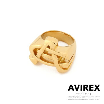 AVIREX 公式通販 | AC ロゴ リング/AC LOGO RING GOLDメッキ(アビレックス アヴィレックス)メンズ 男性