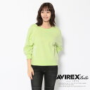 ☆★タイムセール|AVIREX Belle 公式通販 | ハーフスリーブ レースアップ 2ウェイティーシャツ/ 1/2 SLEEVE LACE UP 2WAY T-SHIRT(アビレックス アヴィレックス)レディース 女性※セール/アウトレット品につき交換 返品不可
