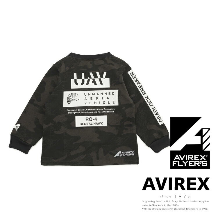 ★SALE｜【AVIREX FLYERS】AVIREX 公式通販 | キッズ フライヤーズ Tシャツ UAV/KIDS FLYER'S T-SHIRT UAV/AF(アビレックス アヴィレックス)キッズ 子供服 男の子 女の子※セール品につき交換 返品不可