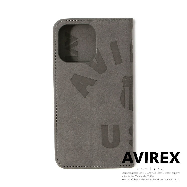 AVIREX 公式通販 | iPhone 13 Pro 手帳型ケース AVIREX ロゴ(アビレックス アヴィレックス)メンズ 男性 レディース 女性 男女兼用 ユニセックス