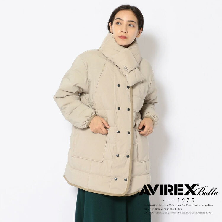 ★SALE｜AVIREX Belle 公式通販 | STRETCH DOWN WITH SCARF/ストレッチダウン ウィズスカーフ(アビレックス アヴィレックス)レディース 女性※セール品につき交換 返品不可