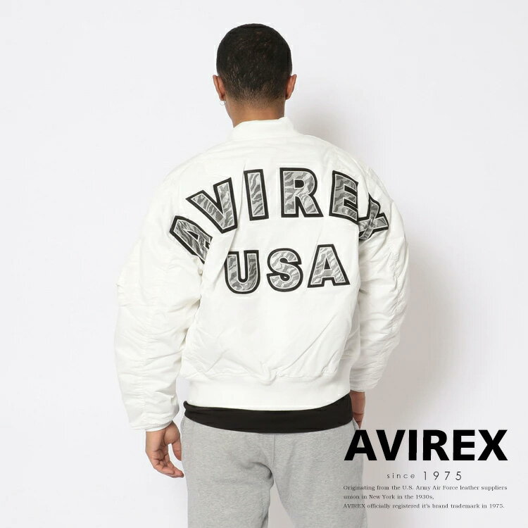 ★SALE｜AVIREX 公式通販 | SH/MA-1 ゼブラ ビッグ ロゴ/MA-1 ZEBRA BIG LOGO(アビレックス アヴィレックス)メンズ 男性※セール/アウトレット品につき交換 返品不可