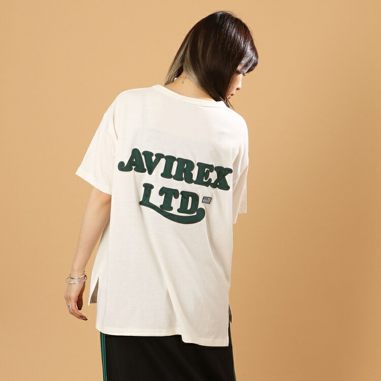 AVIREX Belle 公式通販 | SATIN WAPPEN T-SHIRT/ サテンワッペンティーシャツ(アビレックス アヴィレックス)レディース 女性