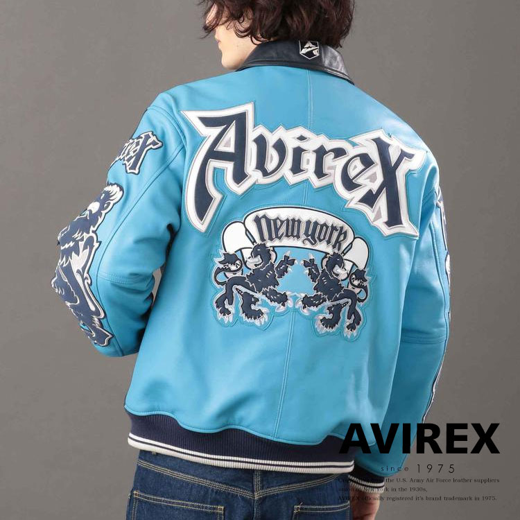 《REBUILD COLLECTION対象》AVIREX 公式通販 | ライオン ツートン バーシティ ジャケット / LION 2TONE VARSITY JACKET(アビレックス アヴィレックス)メンズ 男性