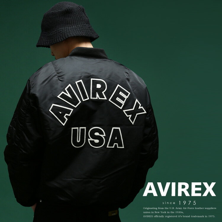 AVIREX 公式通販｜ 背中にロゴ！定番フライトジャケット 新色を追加して新登場！ MA-1 COMMERCIAL LOGO/エムエーワンコマーシャル ロゴ..