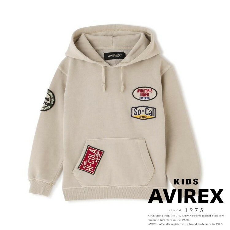 楽天AVIREX★SALE｜【AVIREX】【KID'S/キッズ】LONG SLEEVE WEST COAST PULL OVER PARKA※セール品につき交換 返品不可