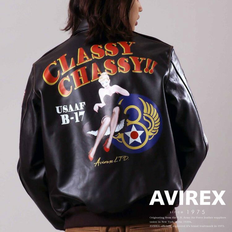 楽天AVIREXAVIREX 公式通販 |A-2 クラッシー シャシー/A-2 CLASSY CHASSY（アビレックス アヴィレックス）メンズ 男性革ジャン レザージャケット フライトジャケット 本革 馬革