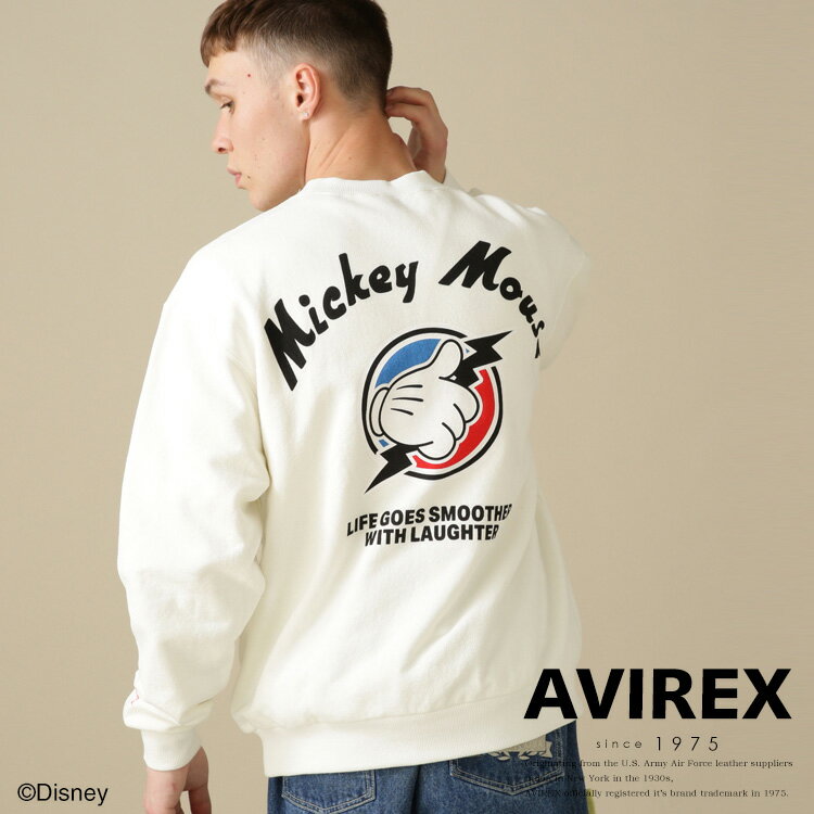 ☆★タイムセール｜AVIREX 公式通販 | 《Disney Collection 2022》CREW NECK SWEAT(アビレックス アヴィレックス)メンズ 男性 レディース 女性※セール品につき交換 返品不可のサムネイル