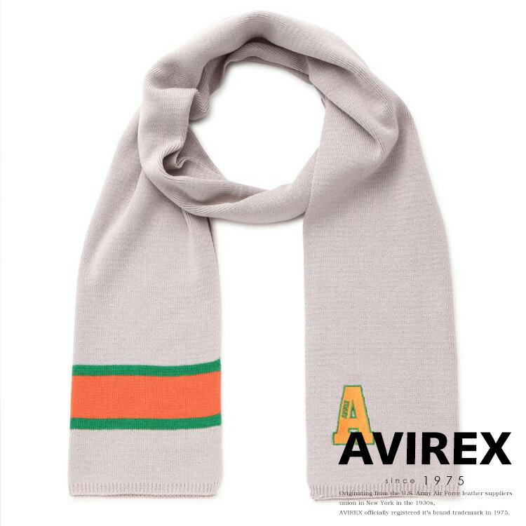 ☆★タイムセール｜AVIREX 公式通販 | COLLEGE LOGO MUFFLER / カレッジ ロゴ マフラー(アビレックス アヴィレックス)※セール品につき交換 返品不可