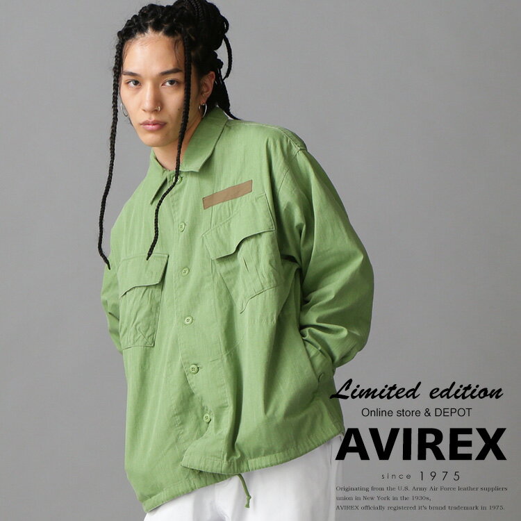 ★SALE｜AVIREX 公式通販 《WEB DEPOT限定》PIGMENT DYED FATIGUE SHIRT/ピグメント ダイ ファティーグ シャツ(アビレックス アヴィレックス)※セール品につき交換 返品不可