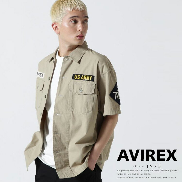 ★SALE｜AVIREX 公式通販｜COTTON SHORTSLEEVE FATIGUE SHIRT/コットン ショートスリーブ ファティーグ シャツ(アビレックス アヴィレックス)メンズ 男性※セール品につき交換 返品不可