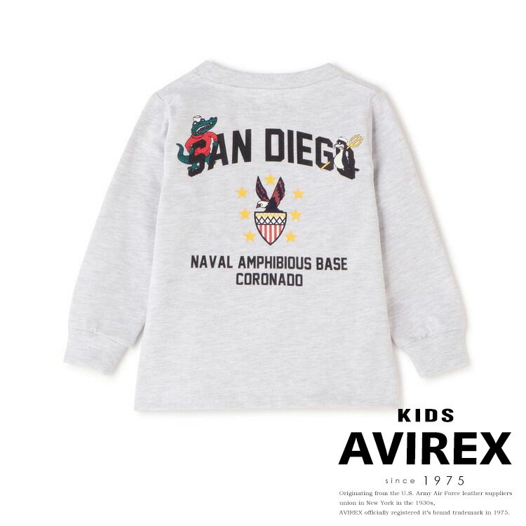 ★SALE｜AVIREX 公式通販 |《KIDS》L/S SAN DIEGO POCEKT T-SHIRT(アビレックス アヴィレックス)キッズ 子供服 男の子 女の子※セール品..