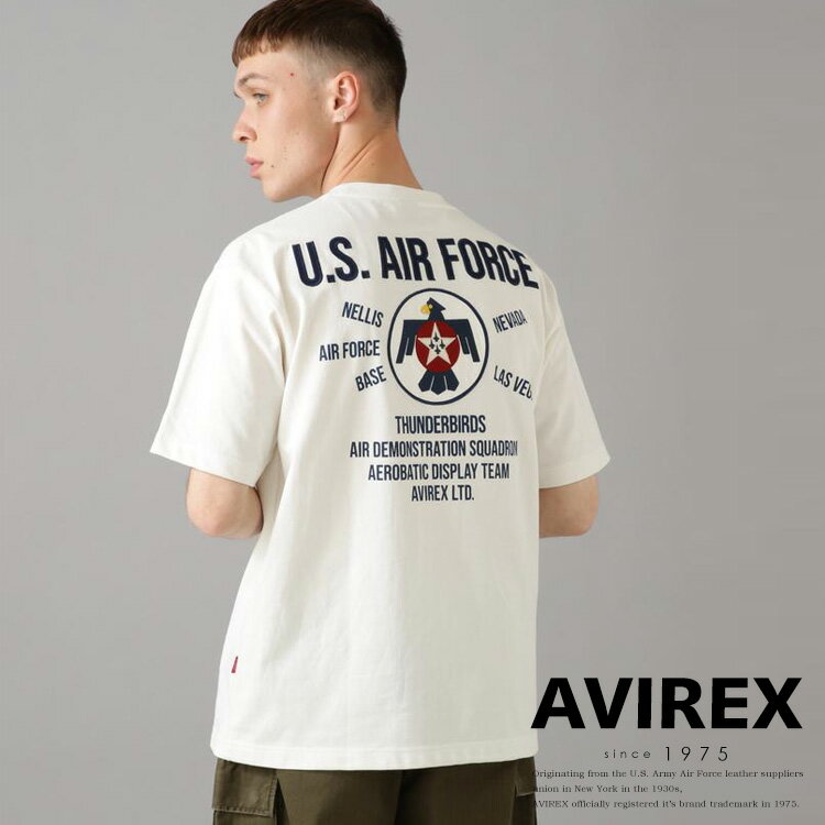 ☆★タイムセール｜AVIREX 公式通販 |THUNDER BIRDS PATCH T-SHIRT / サンダーバーズ パッチ 半袖 Tシャツ(アビレックス アヴィレックス)メンズ 男性※セール品につき交換 返品不可