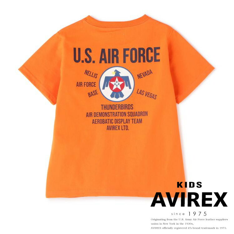 ★SALE｜AVIREX 公式通販 《KIDS》S/S THUNDERBIRDS PATCH T-SHIRT/サンダーバード パッチ Tシャツ(アビレックス アヴィレックス)キッズ 子供服 男の子 女の子 ユニセックス100cm 120cm 140cm※セール品につき交換 返品不可