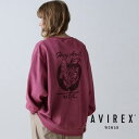 ★SALE｜AVIREX 公式通販｜FADE WASH SWEAT SHIRT TOMCAT/ フェイドウォッシュ スウェット トムキャット(アビレックス アヴィレックス)レディース 女性※セール品につき交換 返品不可