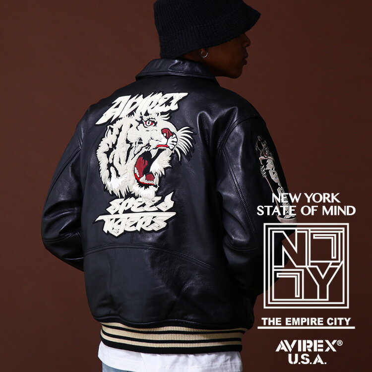 アヴィレックス スタジャン メンズ AVIREX 公式通販｜《COLLECTION》VARSITY JACKET TIGER / バーシティジャケット タイガー(アビレックス アヴィレックス)メンズ 男性