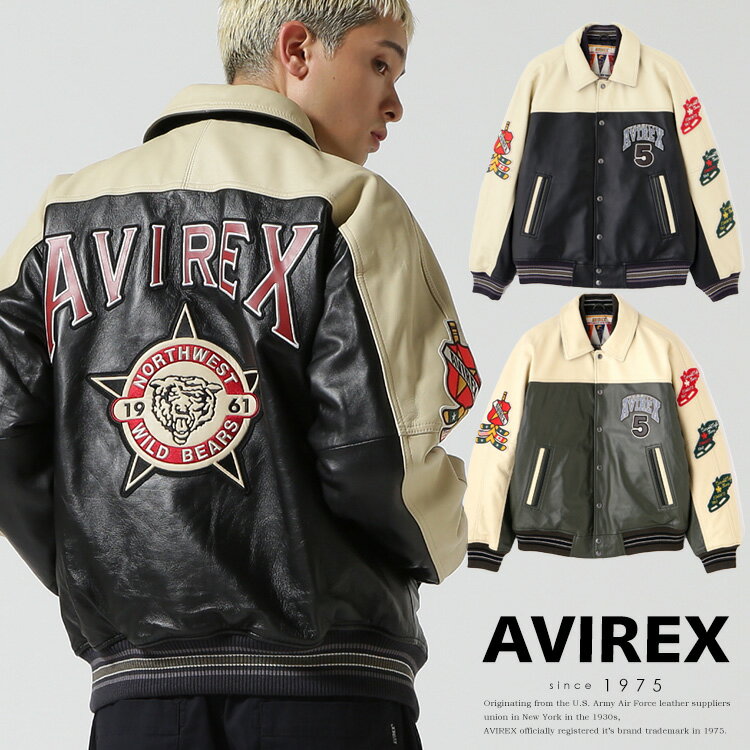 AVIREX㤨AVIREX Ρÿ¿ͭ̾ƥãλٻ򽸤륹о!!STADIUM JACKET WILD BEARS /  㥱å 磻 ٥(ӥå å פβǤʤ107,800ߤˤʤޤ