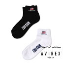 AVIREX ʔ́bscXtyWOMENSzTOP GUN LOW CREW SOCKS/gbvK EN[\bNX(ArbNX ABbNX)fB[X C 񑫑g 2P Zbg23cm 24cm