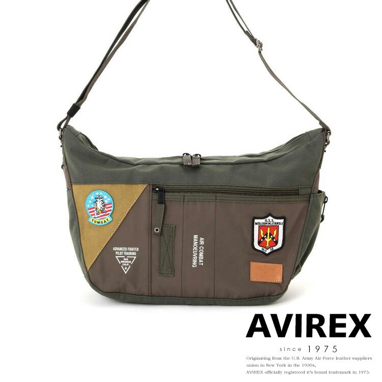 yAVIREXzTOP GUN HOBO BAG/gbvK z[{[ obO/AVIREX/ABbNX