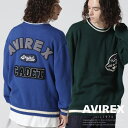 ☆★タイムセール｜AVIREX 公式通販｜LETTERED CHENILLE PATCH CREW NECK SWEATER(アビレックス アヴィレックス)メンズ 男性※セール品につき交換 返品不可