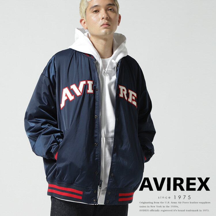 ☆★タイムセール｜AVIREX 公式通販 | サテン スタジアム ジャケット / SATIN STADIUM JACKET(アビレックス アヴィレックス)メンズ 男性※セール品につき交換 返品不可