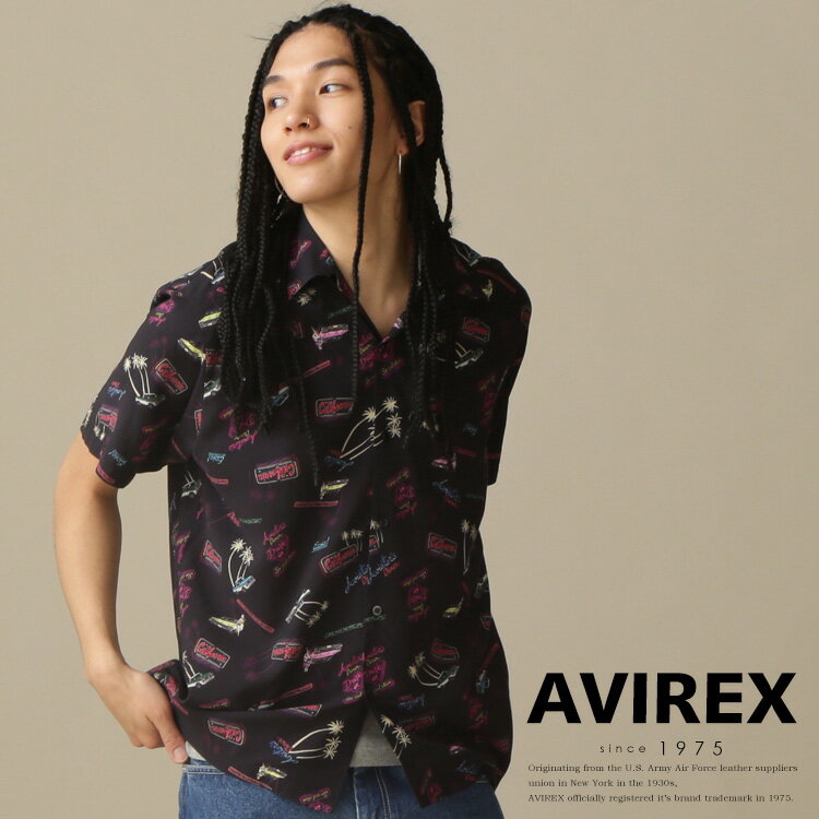 ॻAVIREX ΡAVIATOR'S DINER ALOHA SHIRT /  ʡ ϥ(ӥå å) ʤˤĤ Բ