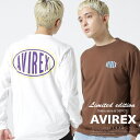 ☆★タイムセール｜AVIREX 公式通販 |L/S T-SHIRT OVAL LOGO/ ロングスリーブ Tシャツ オーバル ロゴ(アビレックス アヴィレックス)メンズ 男性※セール品につき交換 返品不可