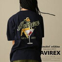 ★SALE｜AVIREX 公式通販 《WEB DEPOT限定》COCKTAIL LOGO PIN-UP SHORT SLEEVE T-SHIRT / カクテル ロゴ ピンナップ ショートスリーブ Tシャツ(アビレックス アヴィレックス)メンズ 男性※セール品につき交換 返品不可