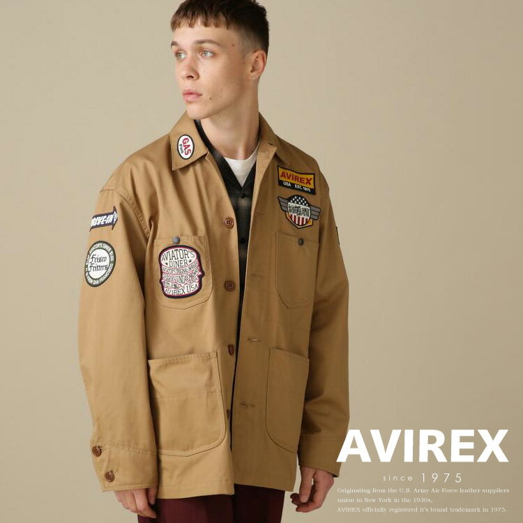 ☆★タイムセール｜AVIREX 公式通販 ANTIFOULING COVERALL JACKET / アンチフォーリング カバーオール ジャケット(アビレックス アヴィレックス)メンズ 男性※セール品につき交換 返品不可