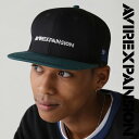 AVIREX 公式通販｜《AVIREX × EXPANSION》 FLAT VISOR CAP BLACK / フラット バイザー キャップ ブラック(アビレックス アヴィレックス)メンズ 男性