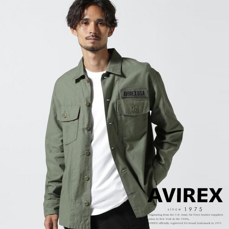 AVIREX 公式通販｜LONG SLEEVE FATIGUE SHIRT / 長袖 ファティーグ シャツ(アビレックス アヴィレックス)メンズ 男性