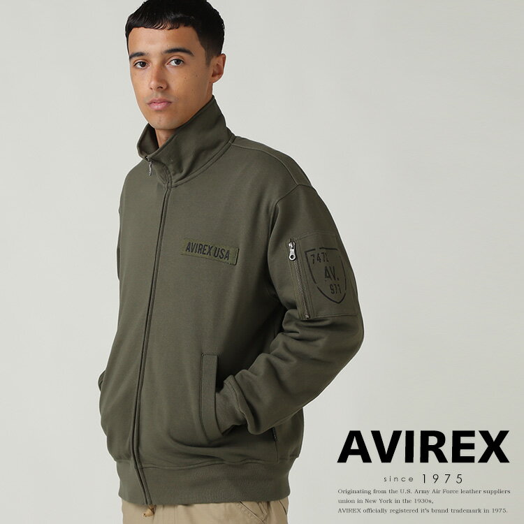 AVIREX 公式通販｜FATIGUE STAND ZIP UP SWEAT