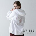 アヴィレックス ジップアップパーカー レディース AVIREX 公式通販｜VARSITY LOGO SWEAT PARKA/バーシティロゴ スウェット パーカー(アビレックス アヴィレックス)レディース 女性