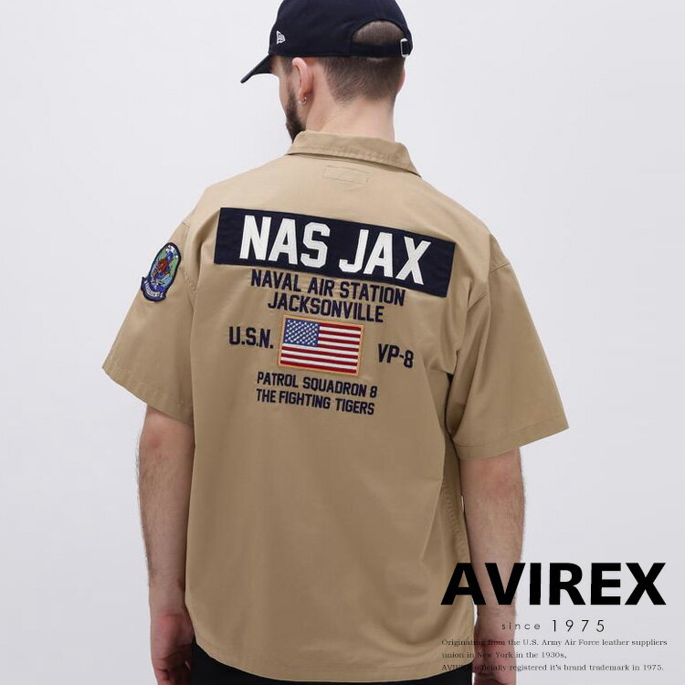 楽天AVIREXAVIREX 公式通販｜COOL MAX NAS JAX SHORT SLEEVE SHIRT / クールマックス NAS JAX ショートスリーブ シャツ（アビレックス アヴィレックス）メンズ 男性