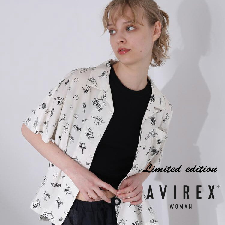 AVIREX ΡáľŹFLORIDA PATTERN ALOHA SHIRT/եѥ ϥ(ӥå å)ǥ 