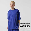 AVIREX ʔ́bscXtMESH POCKET T-SHIRT / bV |Pbg TVc(ArbNX ABbNX)Y j