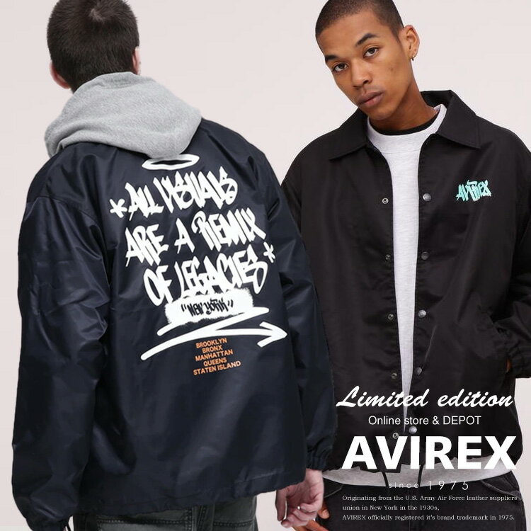 AVIREX 公式通販｜《直営店限定/WEB＆DEPOT限定》TAGGING COACH JACKET / タギング コーチ ジャケット(アビレックス アヴィレックス)メンズ 男性